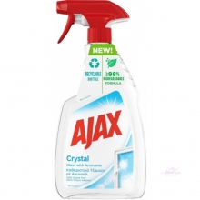 Ajax Καθαριστικό Τζαμιών Crystal Clean με Αντλία 750ml