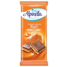 Alpinella Σοκολάτα Γάλακος με Γέμιση Καραμέλα 90gr