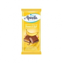 Alpinella Σοκολάτα Γάλακτος με Γέμιση Μπανάνα και Toffee 100gr