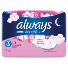 Always Σερβιέτες Ultra Night με Φτερά 7τμχ