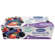 Μεβγάλ Harmony 1% Επιδόρπιο Γιαουρτιού Φρούτα του Δάσους 2x170gr