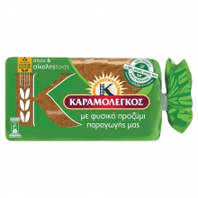 Καραμολέγκος Ψωμί του Τοστ Σίτου και Σίκαλης 340gr