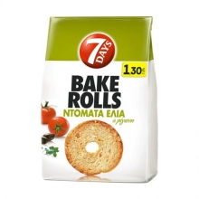 7 Days Bake Rolls Ντομάτα και Ελιά 160gr