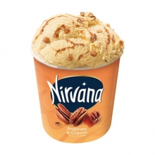 Παγωτό Nirvana Pralines and Cream 420ml (κύπελλο)