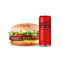 1 Burger επιλογής + 1 Αναψυκτικό 330ml επιλογής ΔΩΡΟ