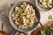 Ριγκατόνι με Μανιτάρια και Κρέμα Τρούφας