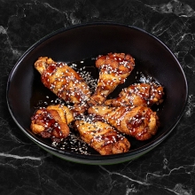 15.Fried Chicken Wings with Teriyaki Sauce