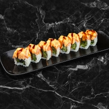 87.Seared Spicy Salmon Roll