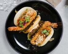 Bao Bun με Γαρίδα Tempura