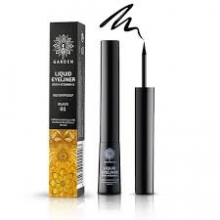 Garden Αδιάβροχο Υγρό Eyeliner με Βιταμίνη E Black 01 4ml