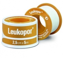 Leukopor Χάρτινη Αυτοκόλλητη Eπιδεσμική Ταινία 2.5cm x 5m