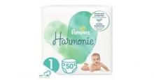 Pampers Πάνες με Αυτοκόλλητο Harmonie N1 (2-5kg) 50τμχ