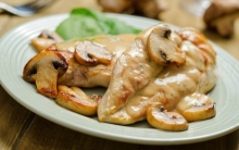 Φιλέτο Κοτόπουλο ala Creme με Μανιτάρια
