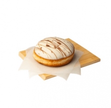 Donut Λευκή Σοκολάτα με Γέμιση Πραλίνα Φουντουκιού