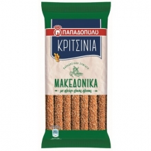 Κριτσίνια Παπαδοπούλου Μακεδονικά με Αλεύρι Ολικής Αλεσης 200gr