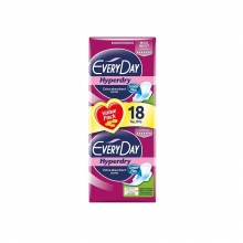 Every Day Sensitive Hyperdry Σερβιέτες Maxi Night Ultra Plus (18