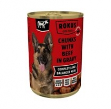 Rokus Chunks With Beef in Gravy For Dogs 415gr
