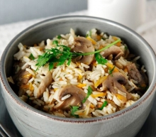 Ρύζι με Μανιτάρια Μερίδα