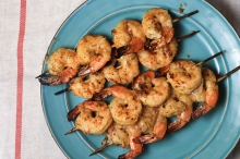 Σουβλάκι Γαρίδας με Ρύζι Μερίδα