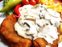 Σνίτσελ Κοτόπουλο ala Creme Μερίδα