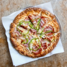 Πίτσα Ζαμπόν - Μπέικον Ατομική