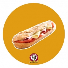Μπαγκέτα Λευκή Σαλάμι Αέρος