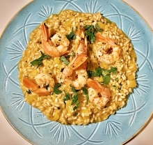 Ριζότο με Γαρίδες Νηστίσιμο