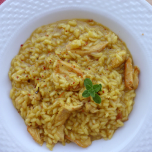 Ριζότο με Κοτόπουλο και Κάρυ