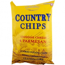 Country Chips Cheddar Cheese and Parmesan 150gr