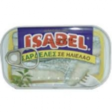 Σαρδέλες σε Ηλιέλαιο (Isabel) 125gr
