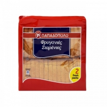 Φρυγανιές Σταρένιες Παπαδοπούλου 125gr