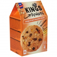 Kings Soft Cookie Orange and Dark Chocolate Chunks 160gr