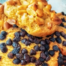 Cookies Βιενέζικα με Κομμάτια Μαύρης Σοκολάτας Χωρίς Ζάχαρη