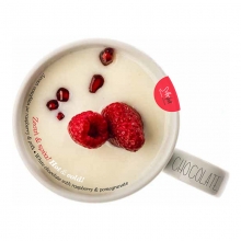 Λευκή Σοκολάτα με Raspberry και Ρόδι