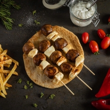 Καλαμάκι Μανιτάρι - Χαλούμι (τεμάχιο)