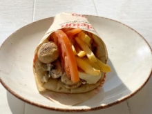 Πίτα Μανιτάρι - Χαλούμι