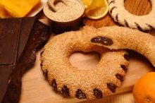 Κουλούρι με Πραλίνα Φράουλα