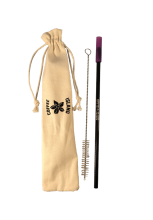 Επαναχρησιμοποιούμενο Μεταλλικό Καλαμάκι (Μαύρο)