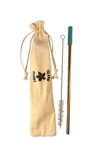 Επαναχρησιμοποιούμενο Μεταλλικό Καλαμάκι (Χρυσό)