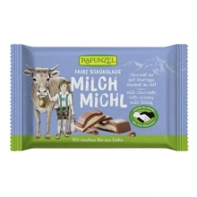 Rapunzel Milch Milch Σοκολάτα Γάλακτος Bio 100gr