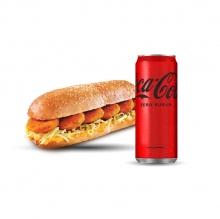 1 Σάντουιτς με Κοτομπουκιές + 1 Coca-Cola 330ml