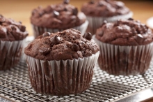 Muffin με Γέμιση Σοκολάτα