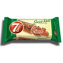 7Days Swiss Roll με Φράουλα και Κρέμα Βανίλια 200gr