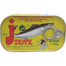 Josiane σαρδέλες μαρόκου σε σογιέλαιο 125gr