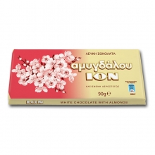 ION Σοκολάτα Αμυγδάλου Λευκή (90gr)