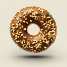 Donut με Πραλίνα Φουντουκιού