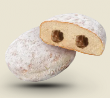 Donut με Γέμιση Πραλίνας και Άχνη Ζάχαρη