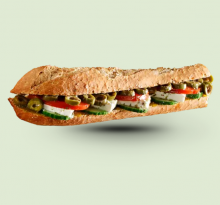 Μπαγκέτα Ολικής Άλεσης Φέτα και Ελιά