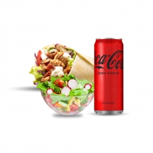 1 Τορτίγια επιλογής + 1 Σαλάτα επιλογής + 1 Αναψυκτικό 330ml επιλογής