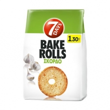 7 Days Bake Rolls Σκόρδο (160gr)